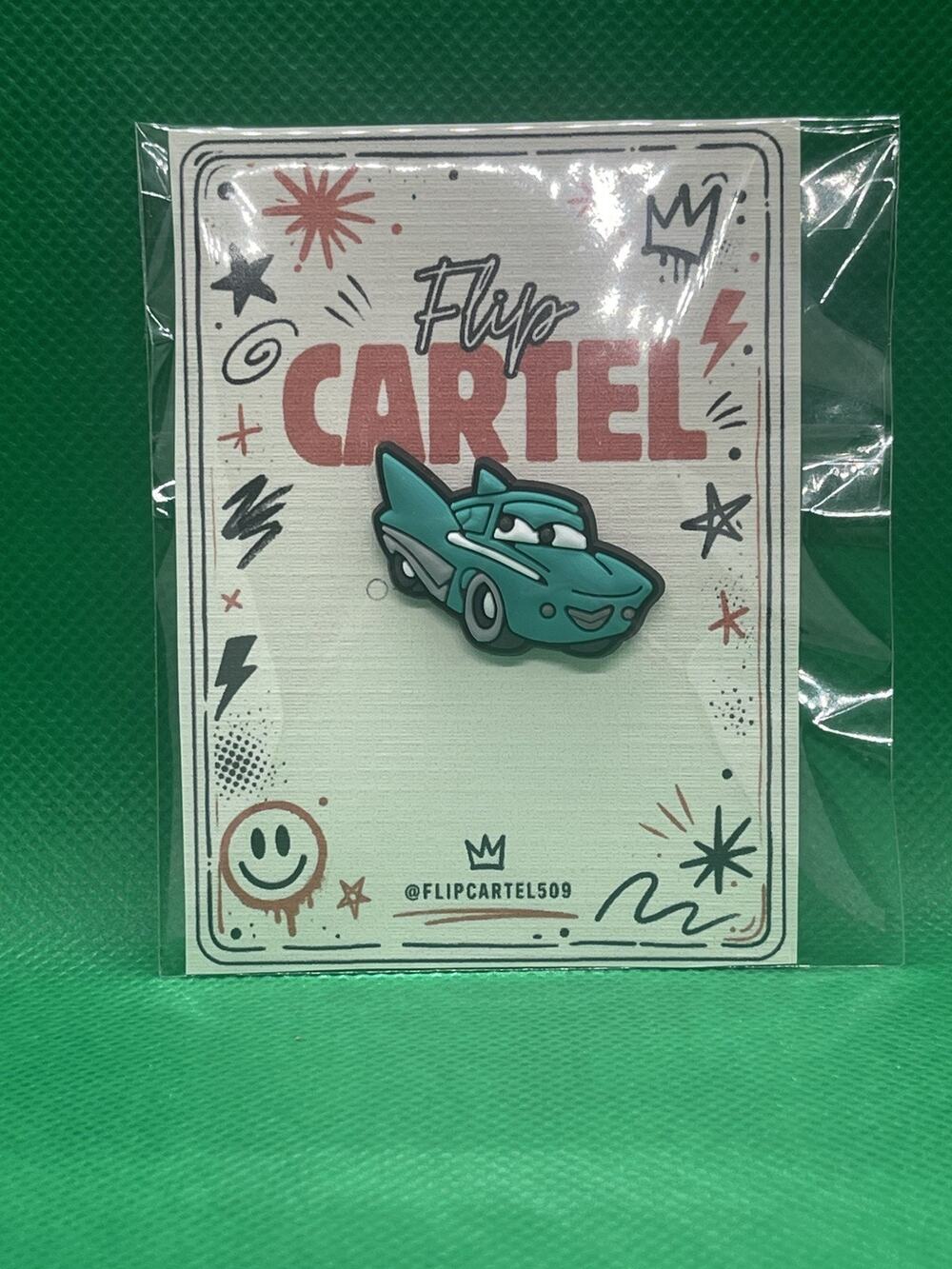 Disney Pixar Cars Flo PVC Rubber Hat Pin Backpack Collectible